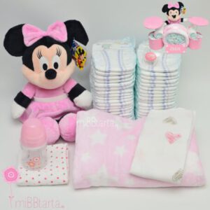 tarta de pañales batería Minnie tarta de pañales batería Minnie