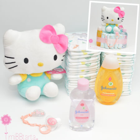 Tarta de pañales bebé