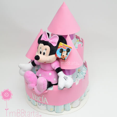 Tarta de pañales castillo