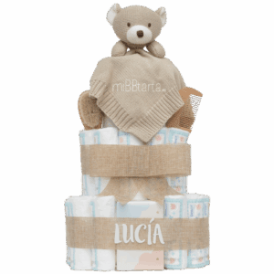 tarta de pañales cotton friends