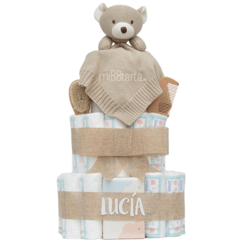 tarta de pañales cotton friends