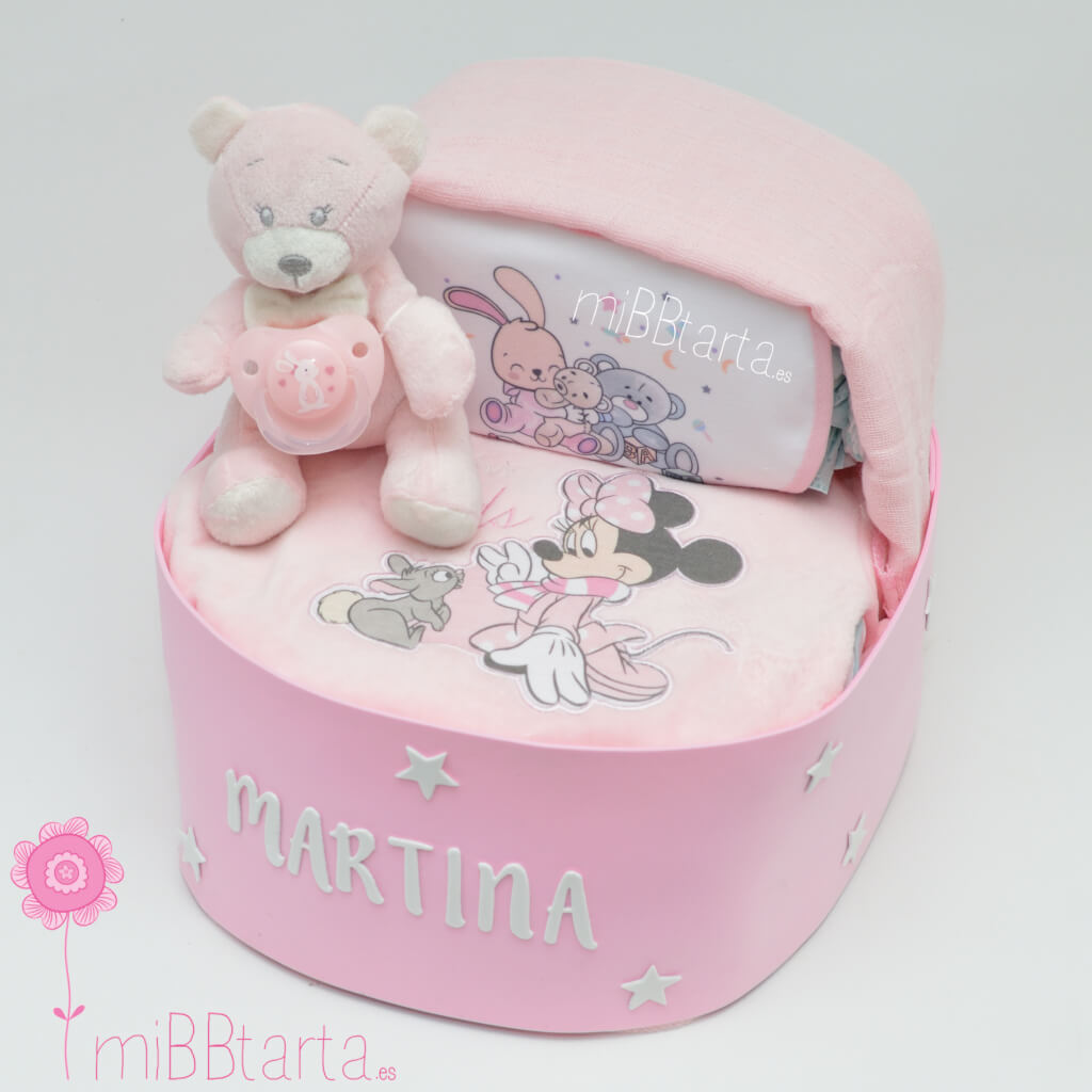 tarta de pañales cuna