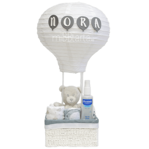 Tarta de pañales globo