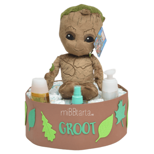 Tarta de pañales Groot