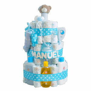 Tarta de pañales mariposa