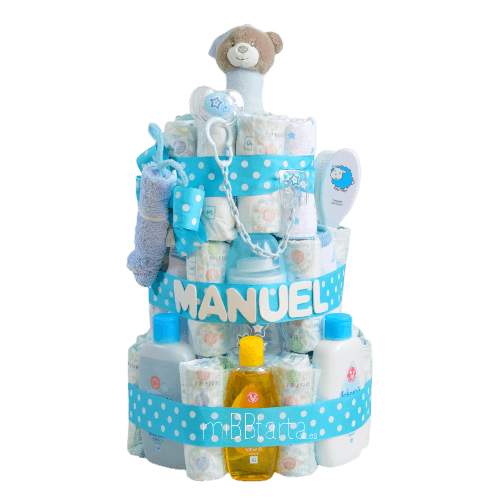 Tarta de pañales mariposa