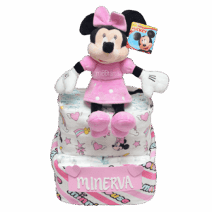 Tarta de pañales Regalo Mickey o Minnie