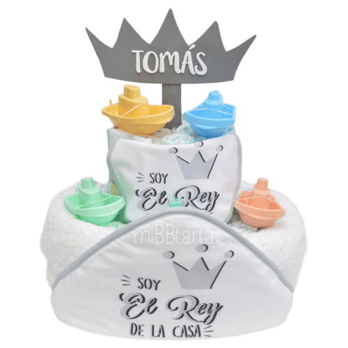tarta de pañales reyes de la casa