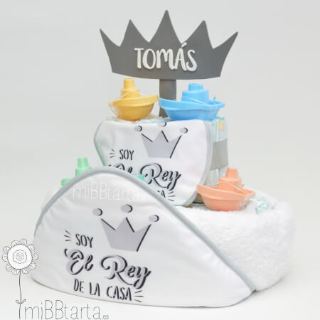 tarta de pañales unisex