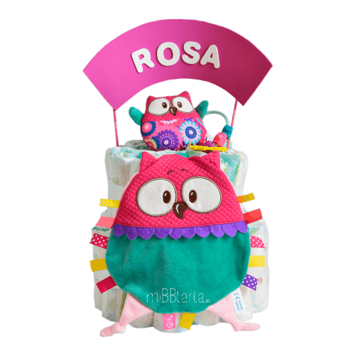 tarta pañales personalizada