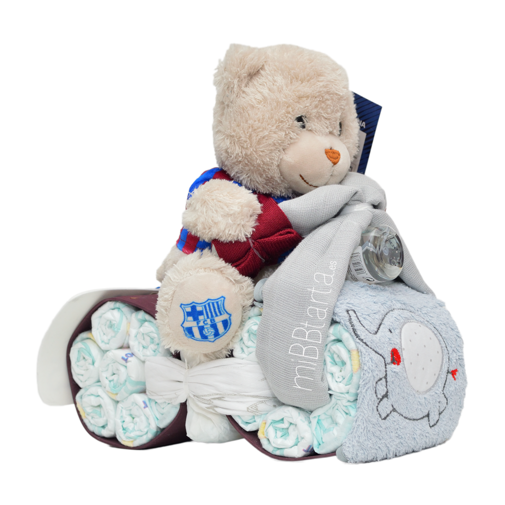 Moto de pañales F.C. Barcelona