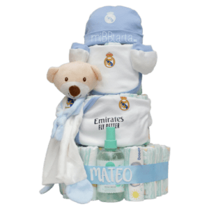 Tarta de pañales Doudou Real Madrid