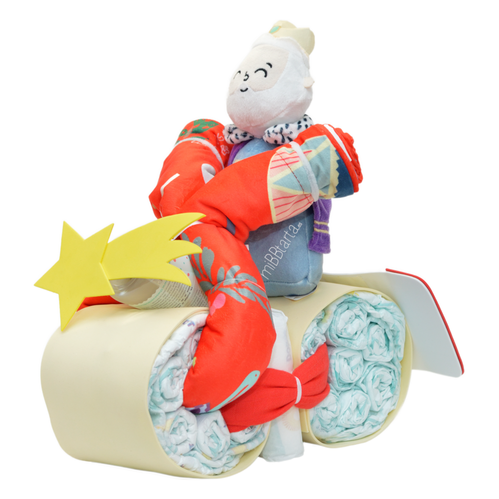 Moto de pañales Reyes Magos