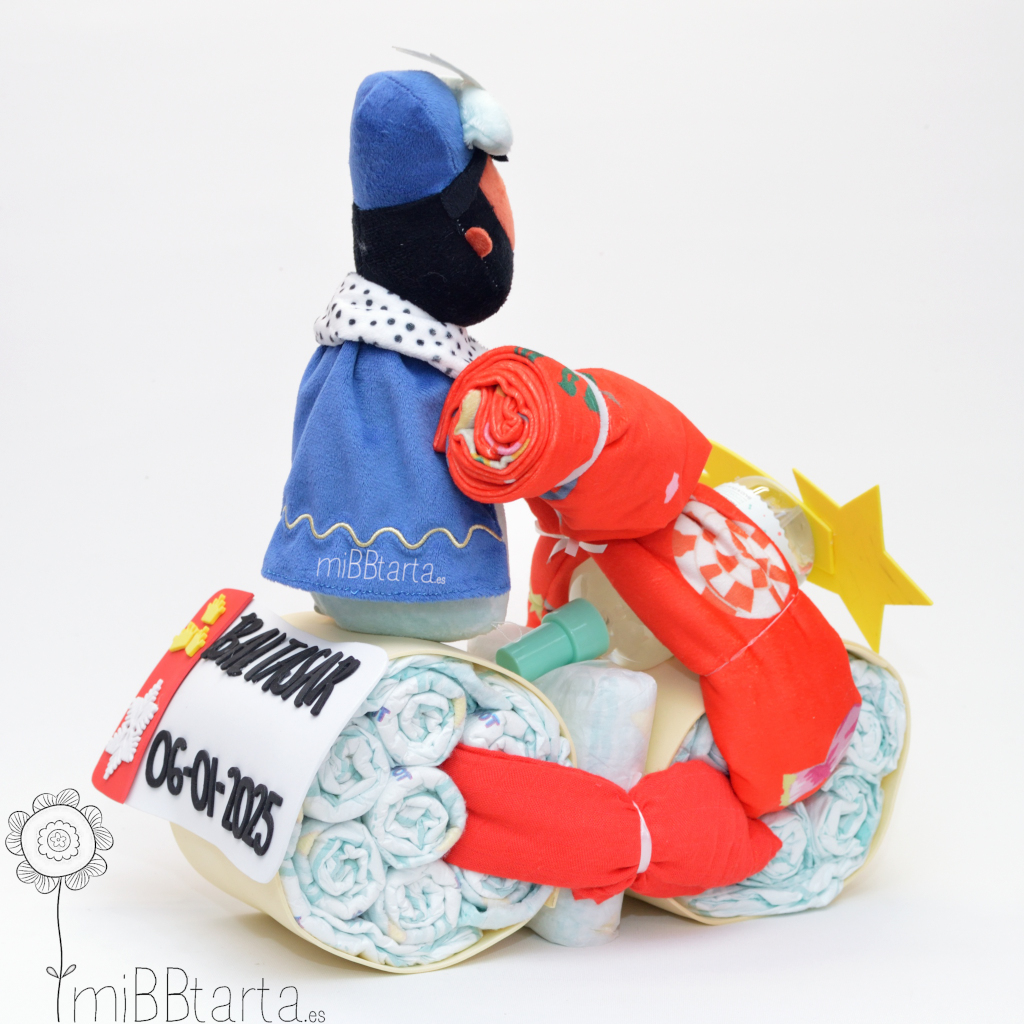 Regalo con pañales Navidad