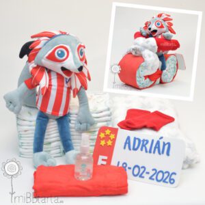 Moto pañales Atlético de Madrid
