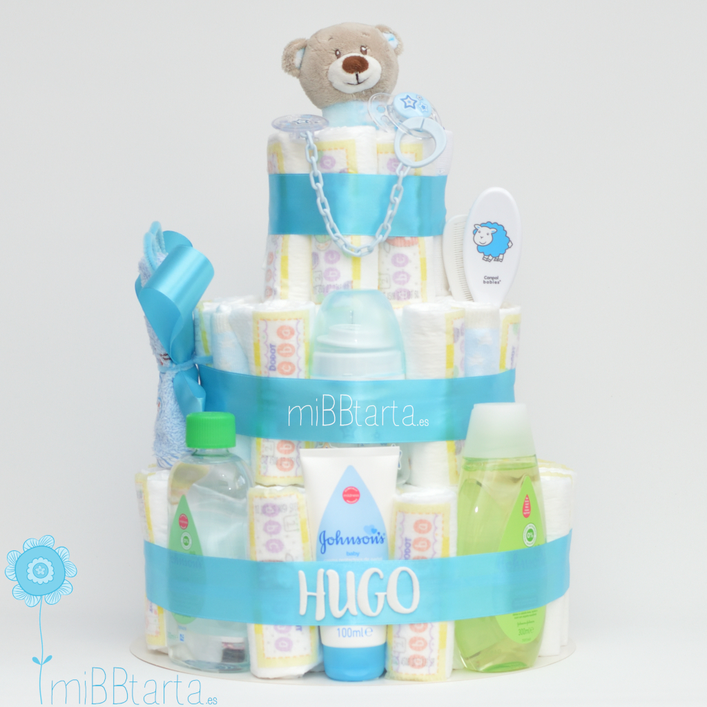 Tarta de pañales niño