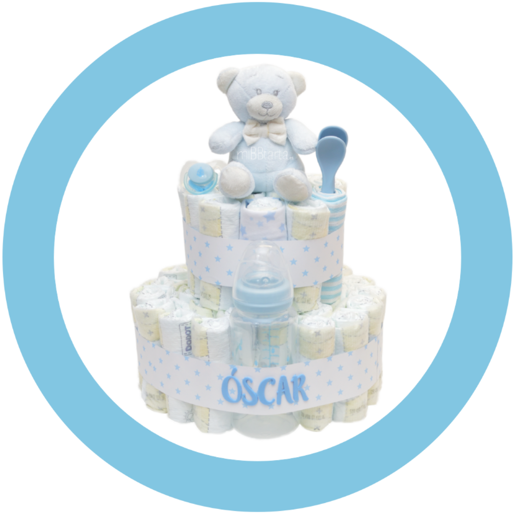 Tartas de pañales medianas