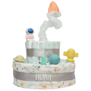 Tarta de pañales Cohete Espacial