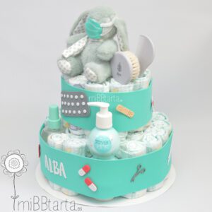 Tarta de pañales médico