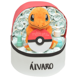 Tarta de pañales Pokemon Charmander