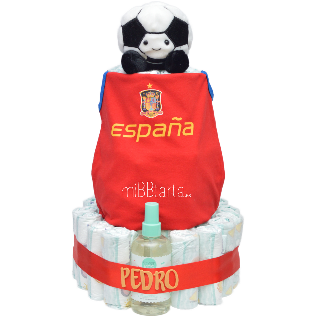 Tarta de pañales Selección Española de fútbol