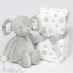 Peluche con manta elefante