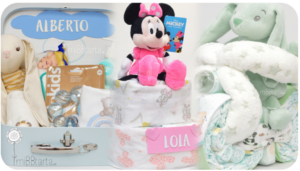 Tartas de pañales y canastillas bebé Baby Shower