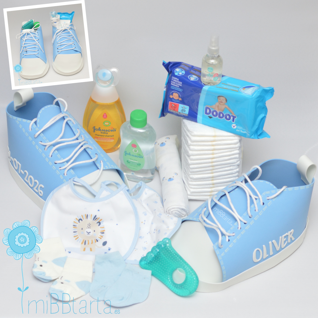 Tartas de pañales zapatillas niño
